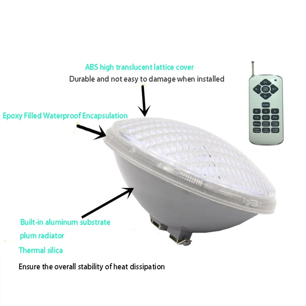 45W 25W PAR56 RGB LED Swimming - Xy Spa & Wellness George Town recension och pris