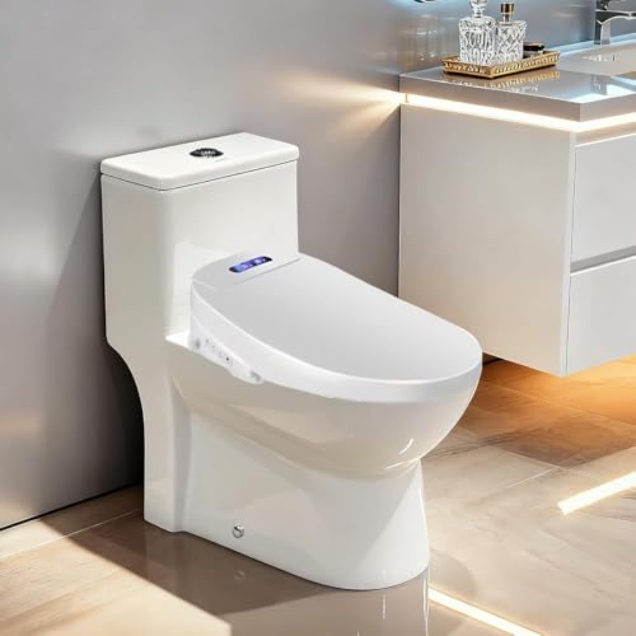 Electric Bidet Toilet Seat wit - Spa & Wellness Paradies Braunschweig recension och pris