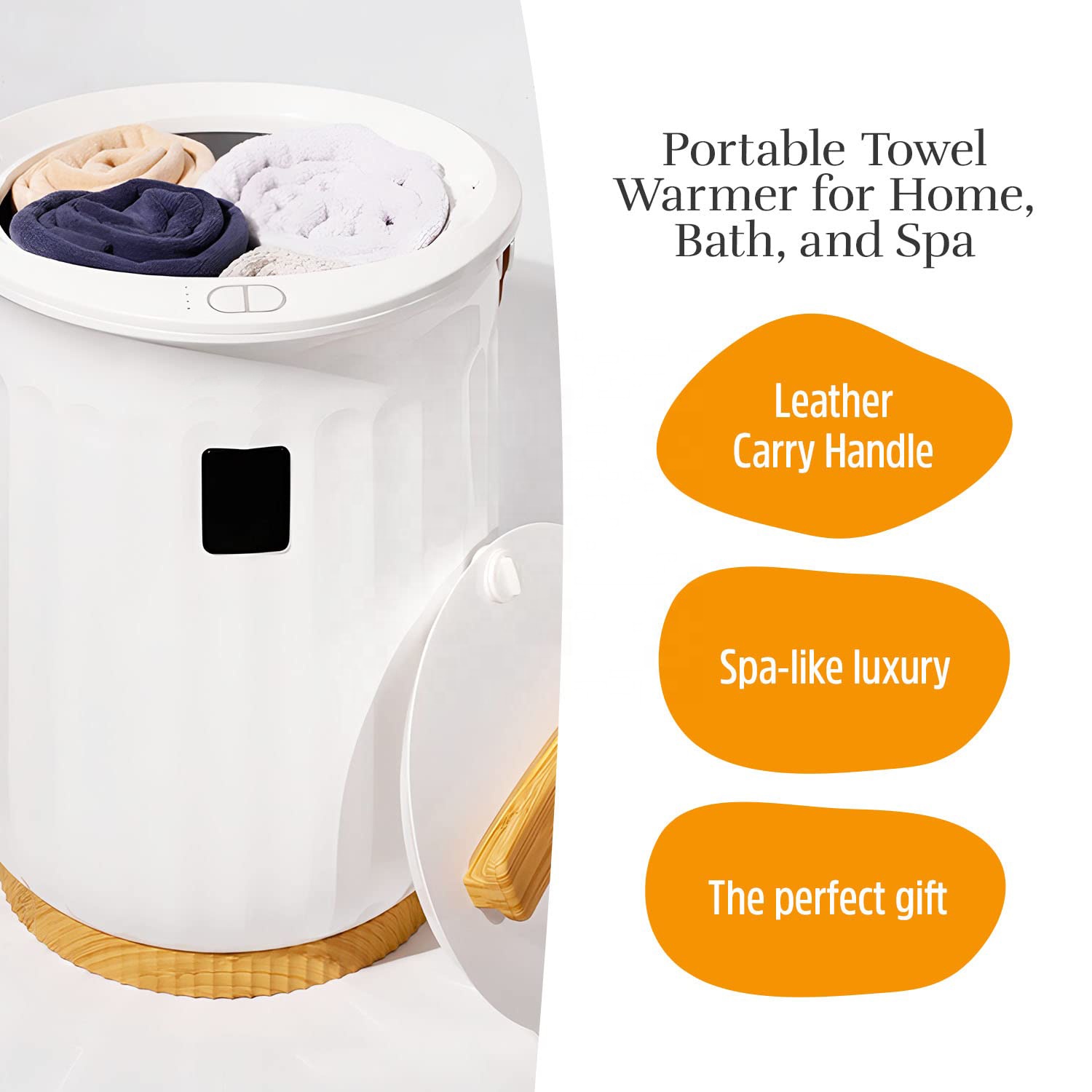 20L Towel Warmer Bucket with T - Spa & Wellness Paradies Braunschweig recension och pris
