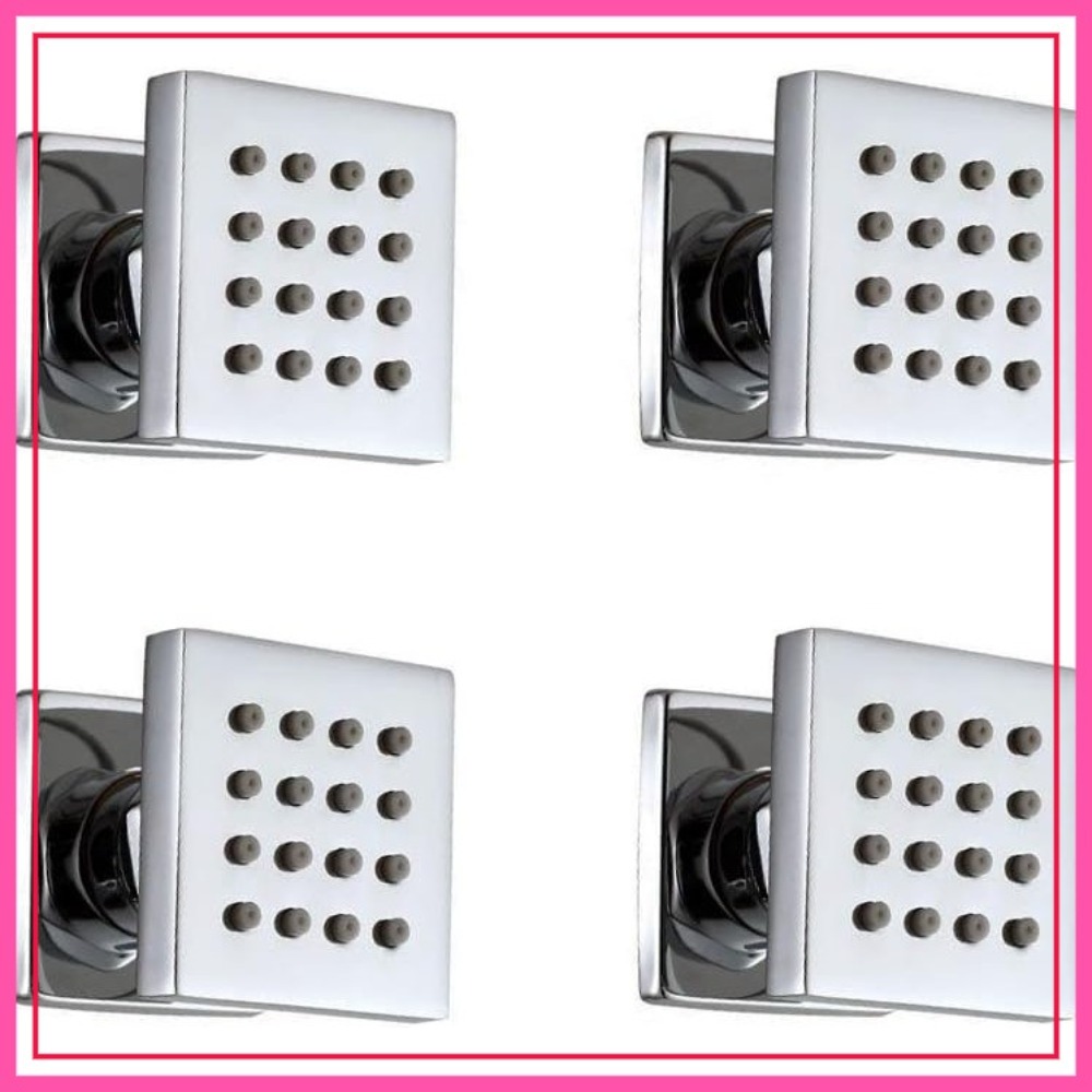 4 Pcs Square Solid Brass Showe - Spa & Wellness Paradies Braunschweig recension och pris
