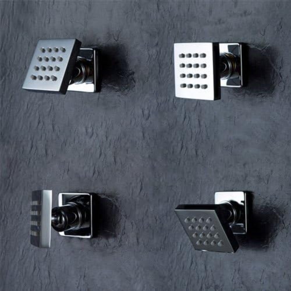 4 Pcs Square Solid Brass Showe - Spa & Wellness Paradies Braunschweig recension och pris