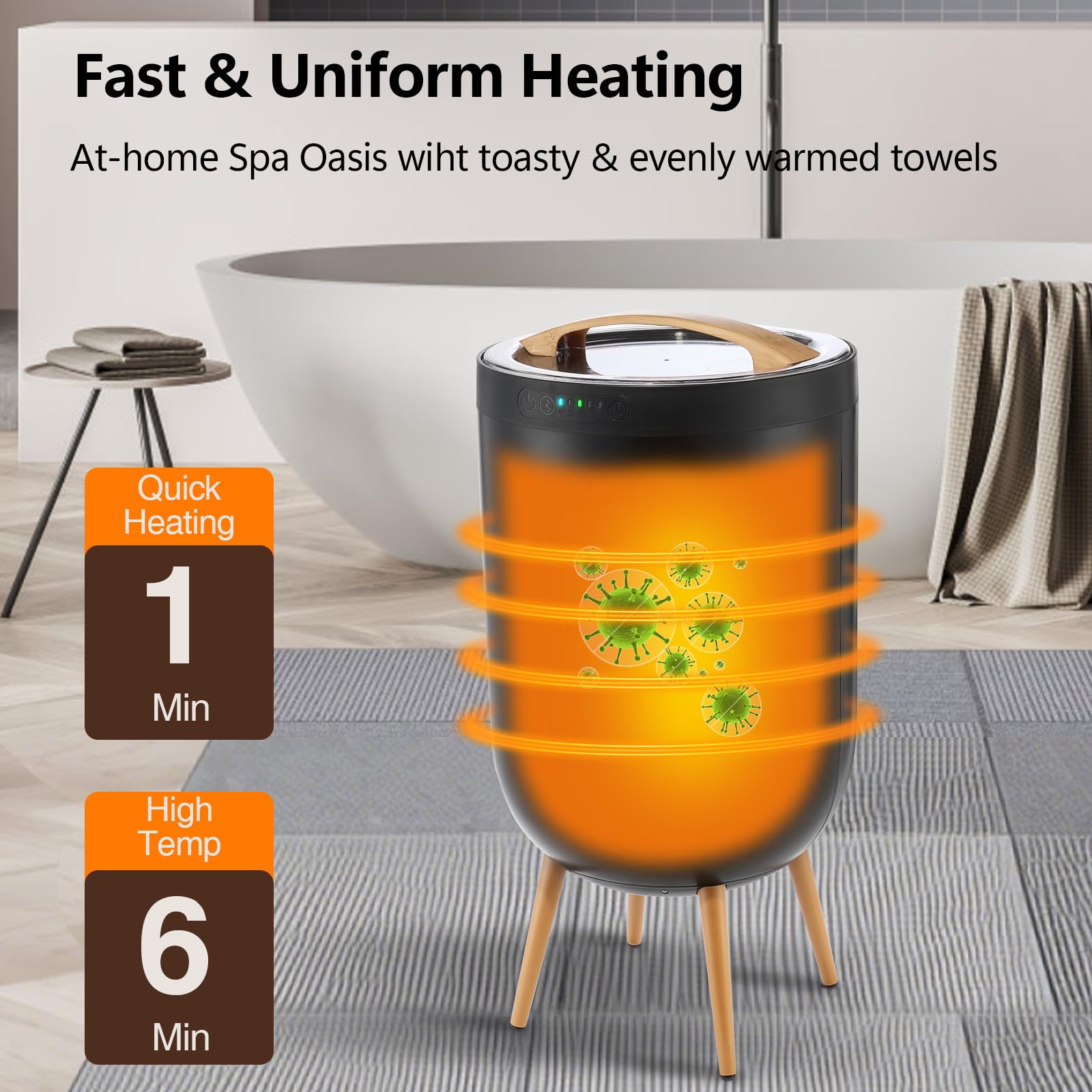 Luxury Spa Towel Warmer Bucket - Spa & Wellness Paradies Braunschweig recension och pris