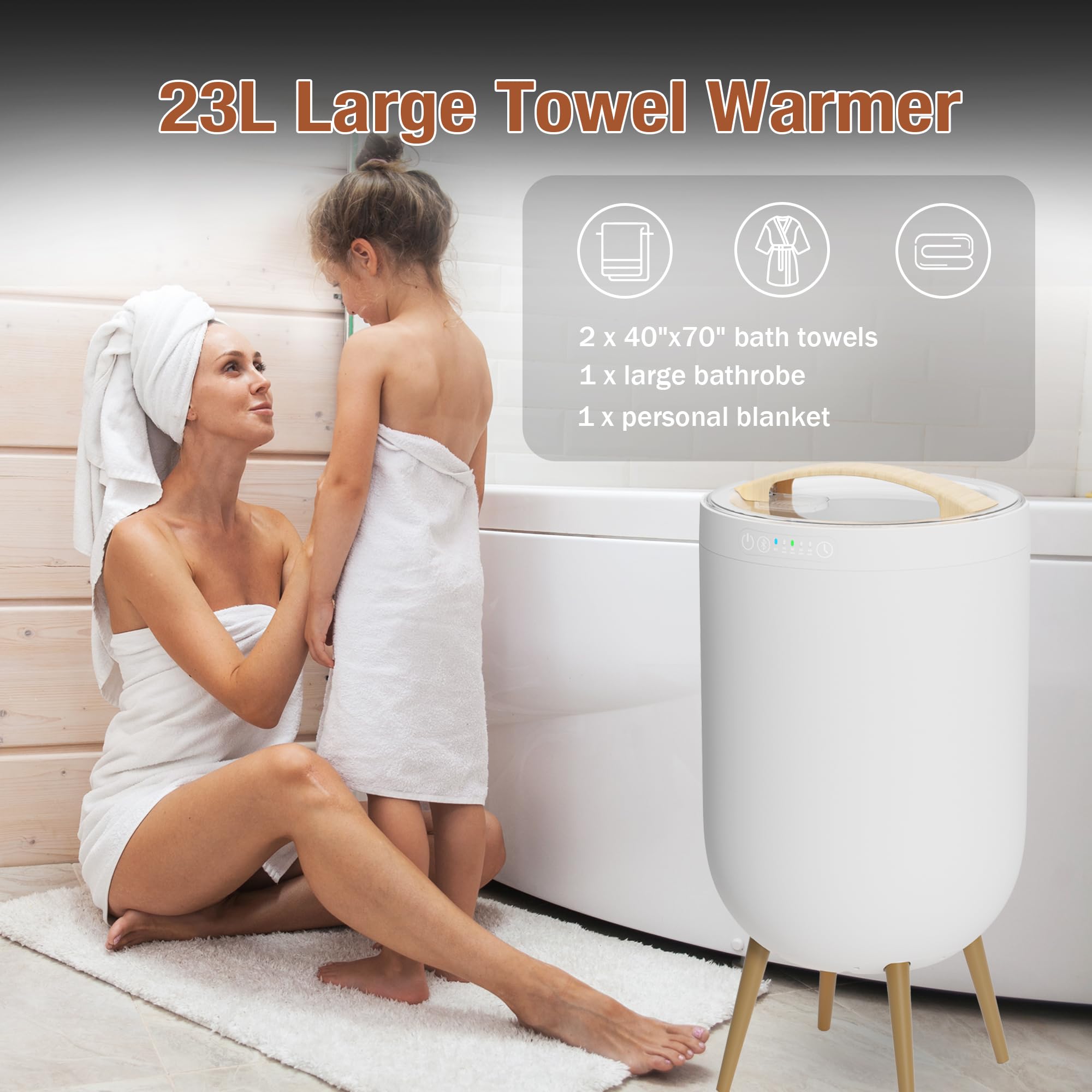 Luxury Spa Towel Warmer Bucket - Spa & Wellness Paradies Braunschweig recension och pris