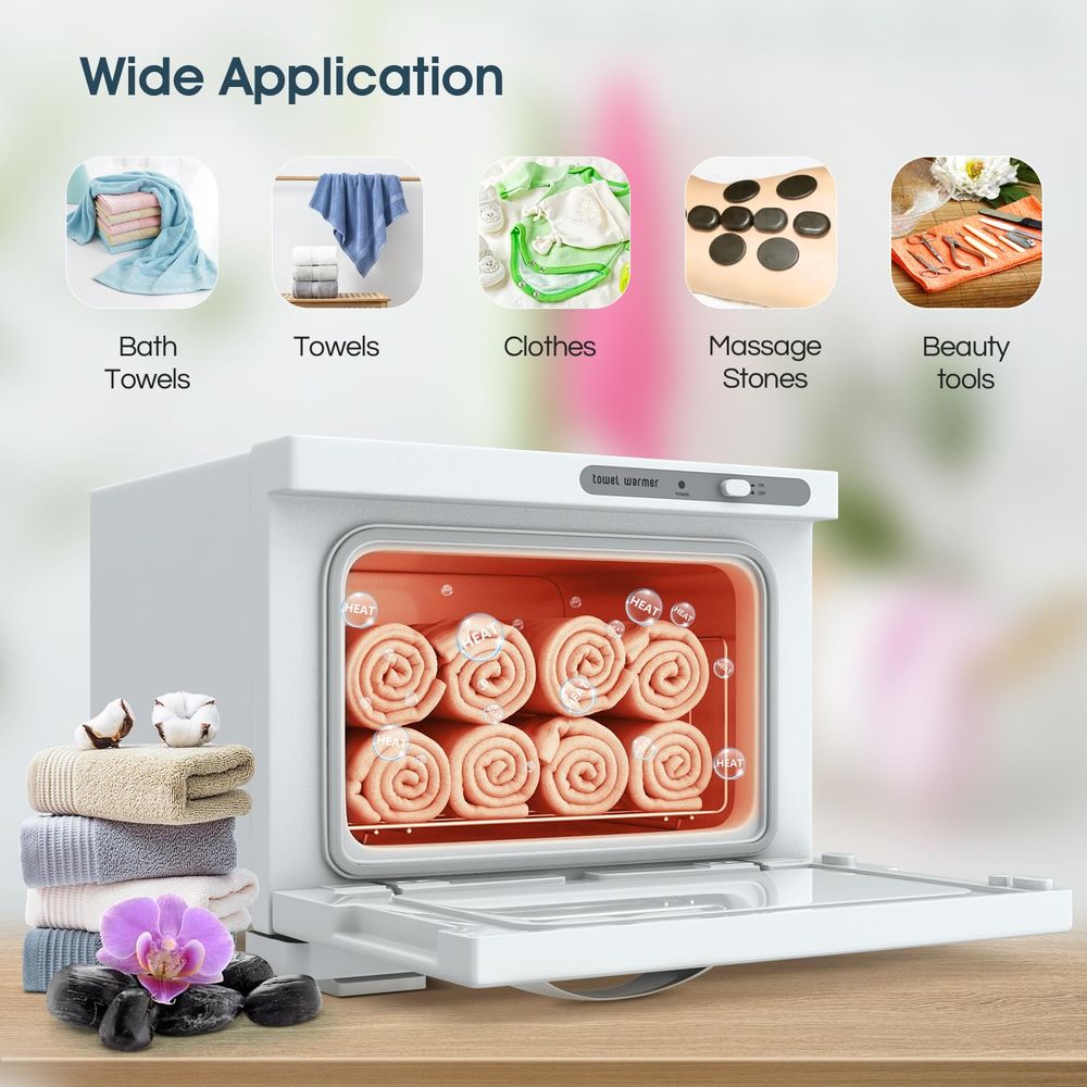 Compact 8L White Towel Warmer  - Spa & Wellness Paradies Braunschweig recension och pris