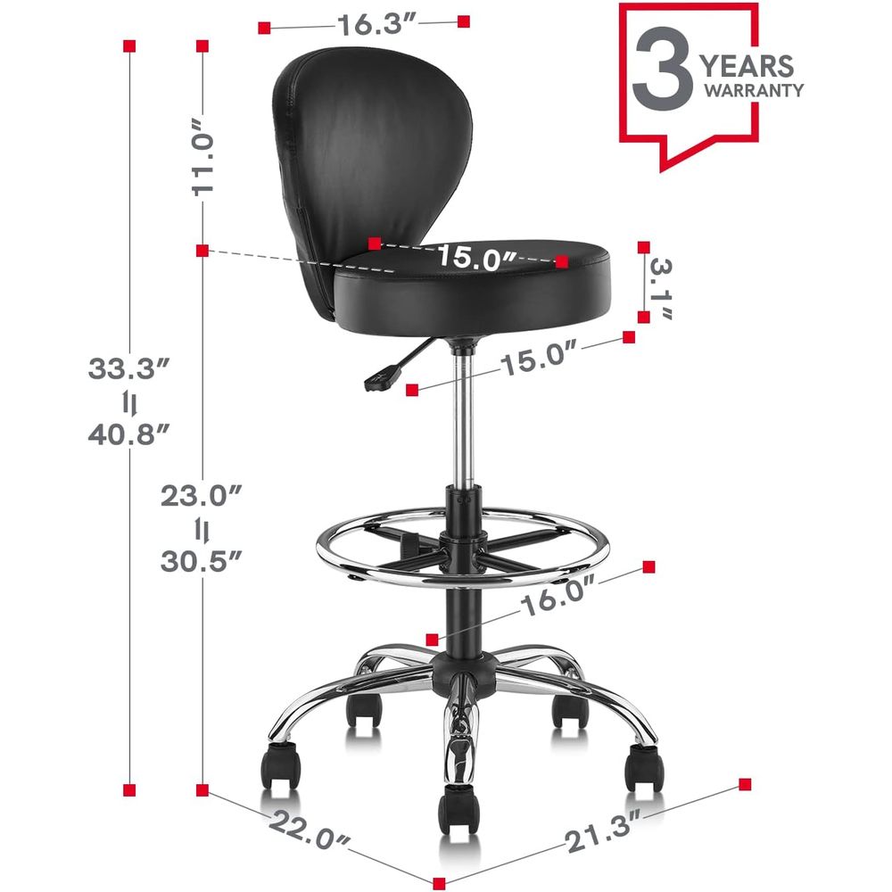 Set of 4 PVC Leather Swivel St - Spa & Wellness Paradies Braunschweig recension och pris
