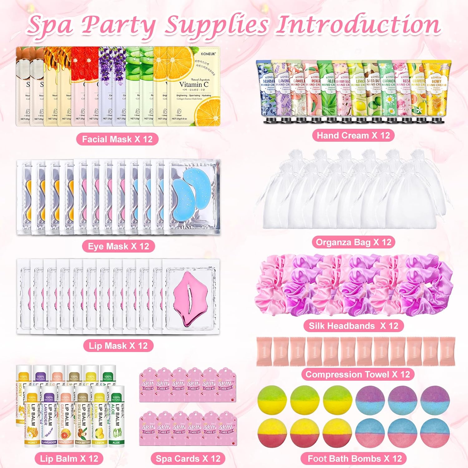 Spa Party Supplies Kit with 12 - Spa & Wellness Paradies Braunschweig recension och pris