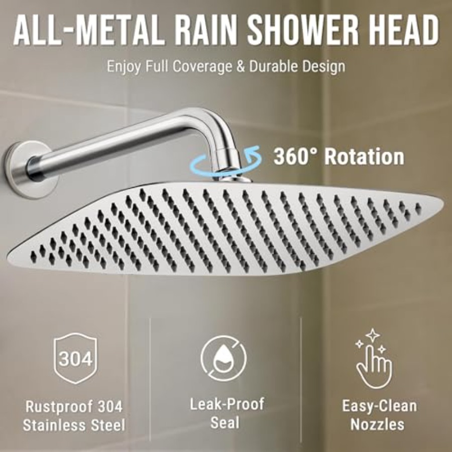 All Metal Extra Large Rain Sho - Spa & Wellness Paradies Braunschweig recension och pris